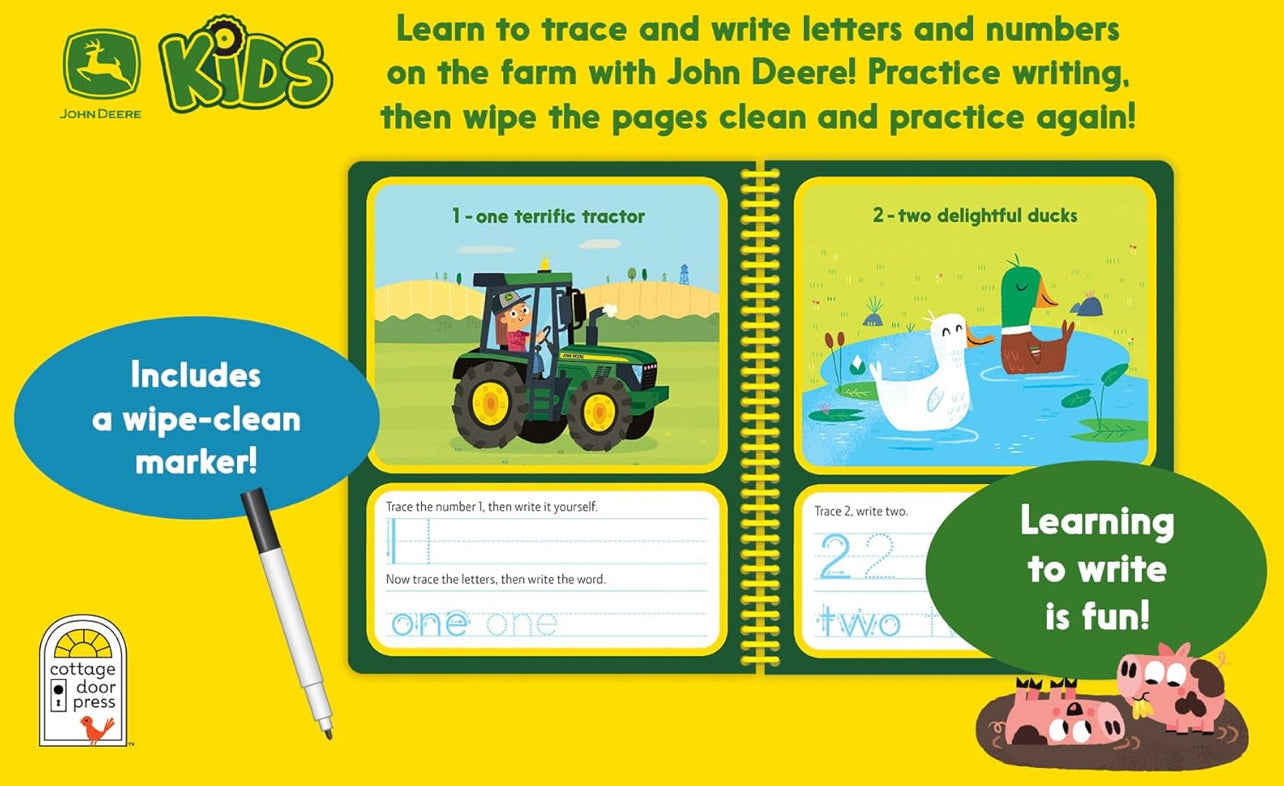 **PRE ORDER** Writing Tracing Dry Erase Book w/ marker