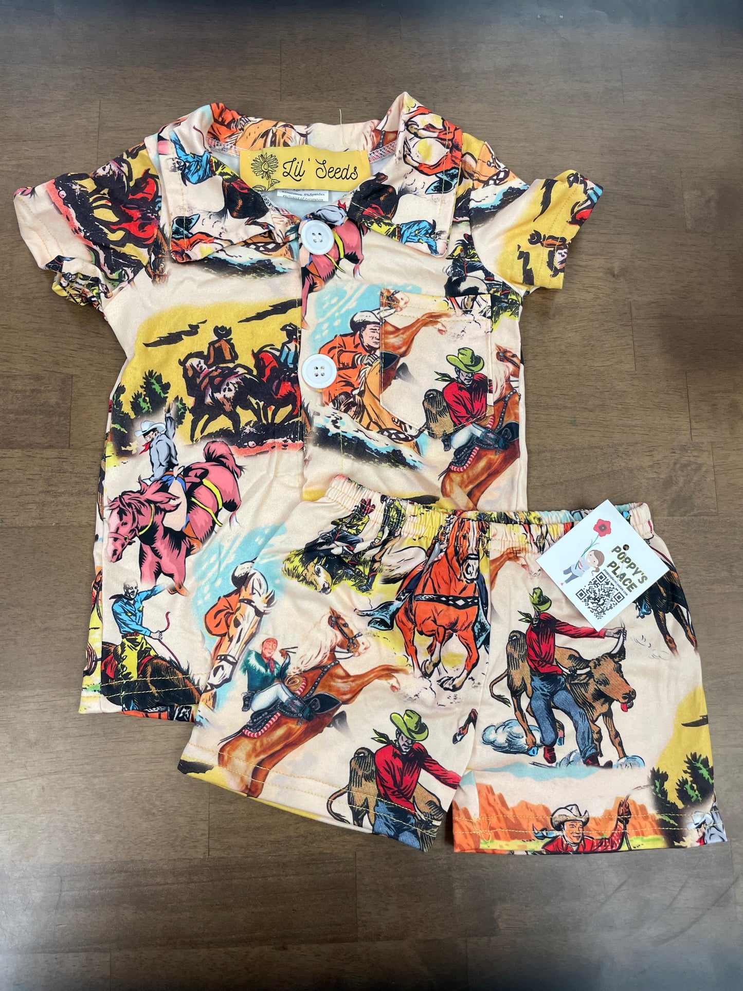 Goodnight Cowboy Kids Pj Set