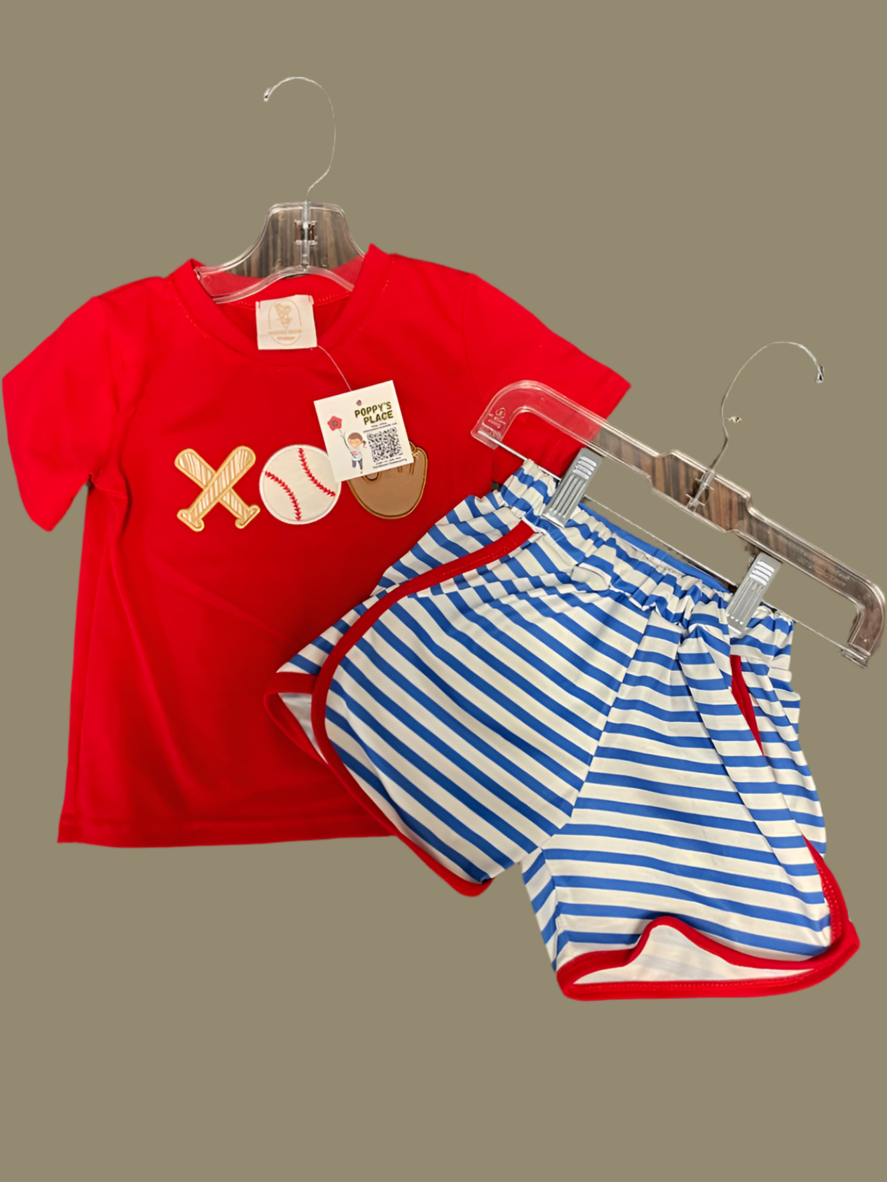 2t, Baseball Embroidered 2pc