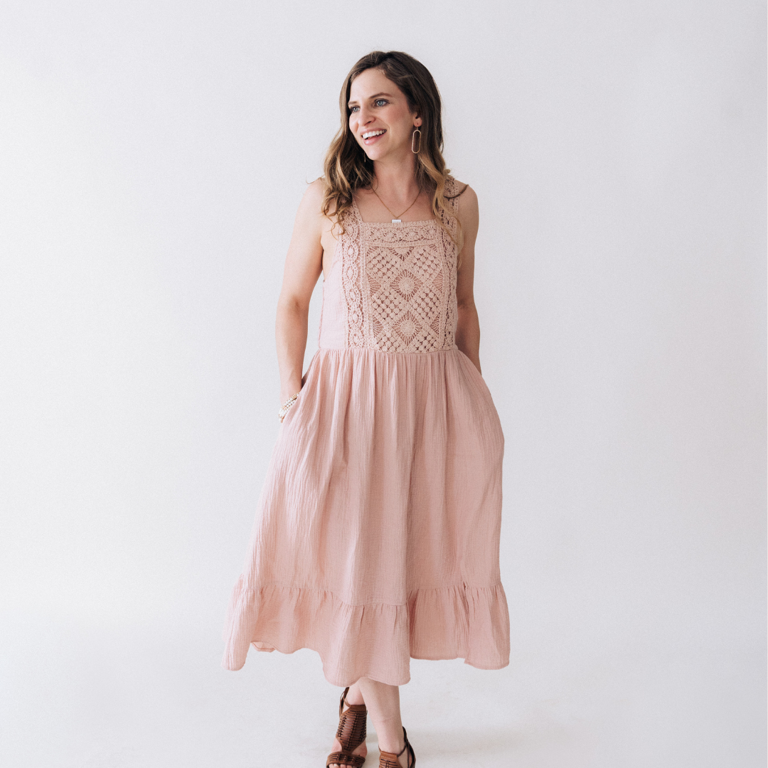 Med, Dusty Rose Mama Dress