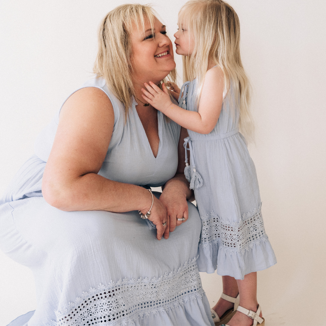 4/5y, Powder Blue Toddler Dress