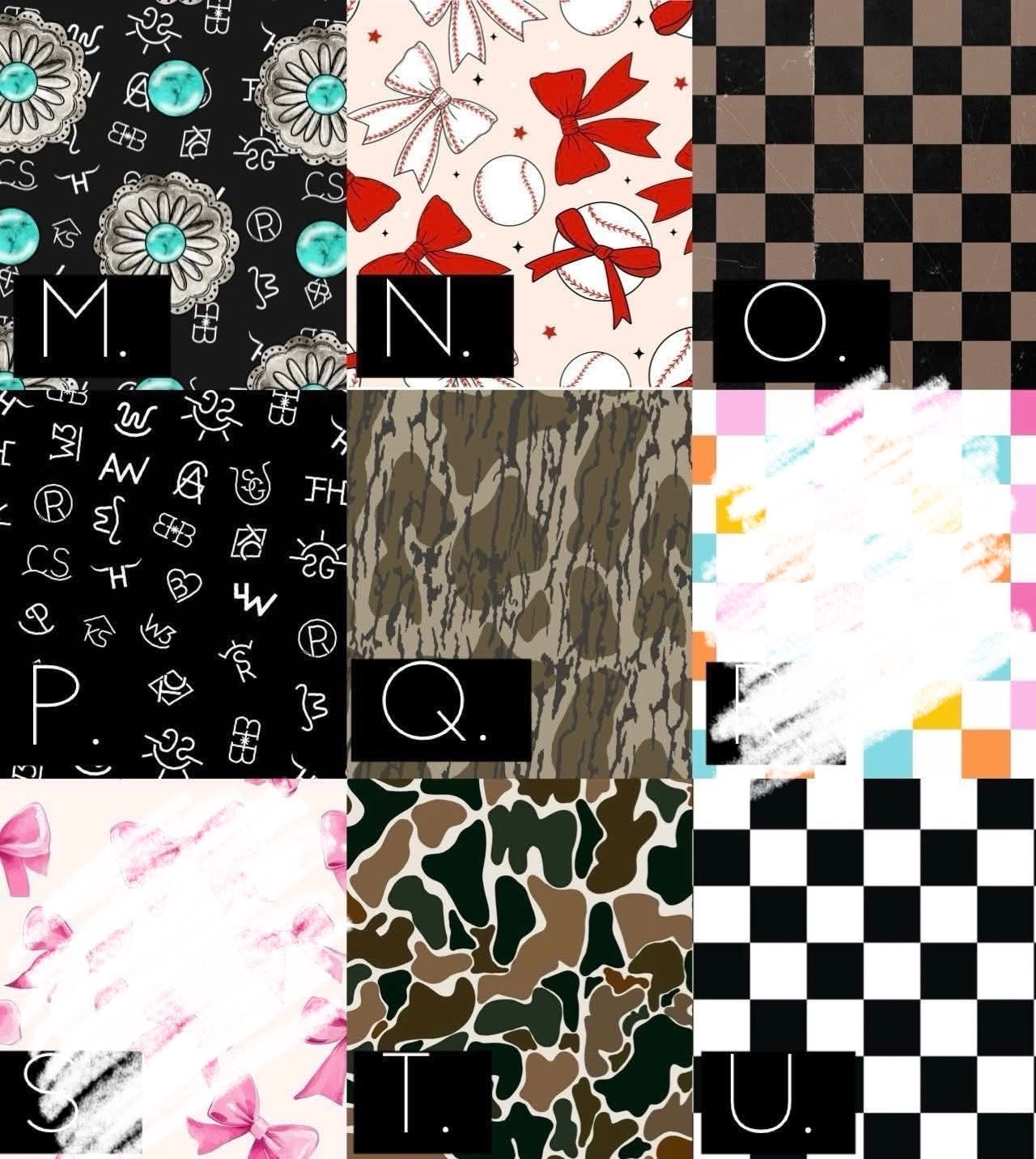 **PRE ORDER** “T” Camo Pattern