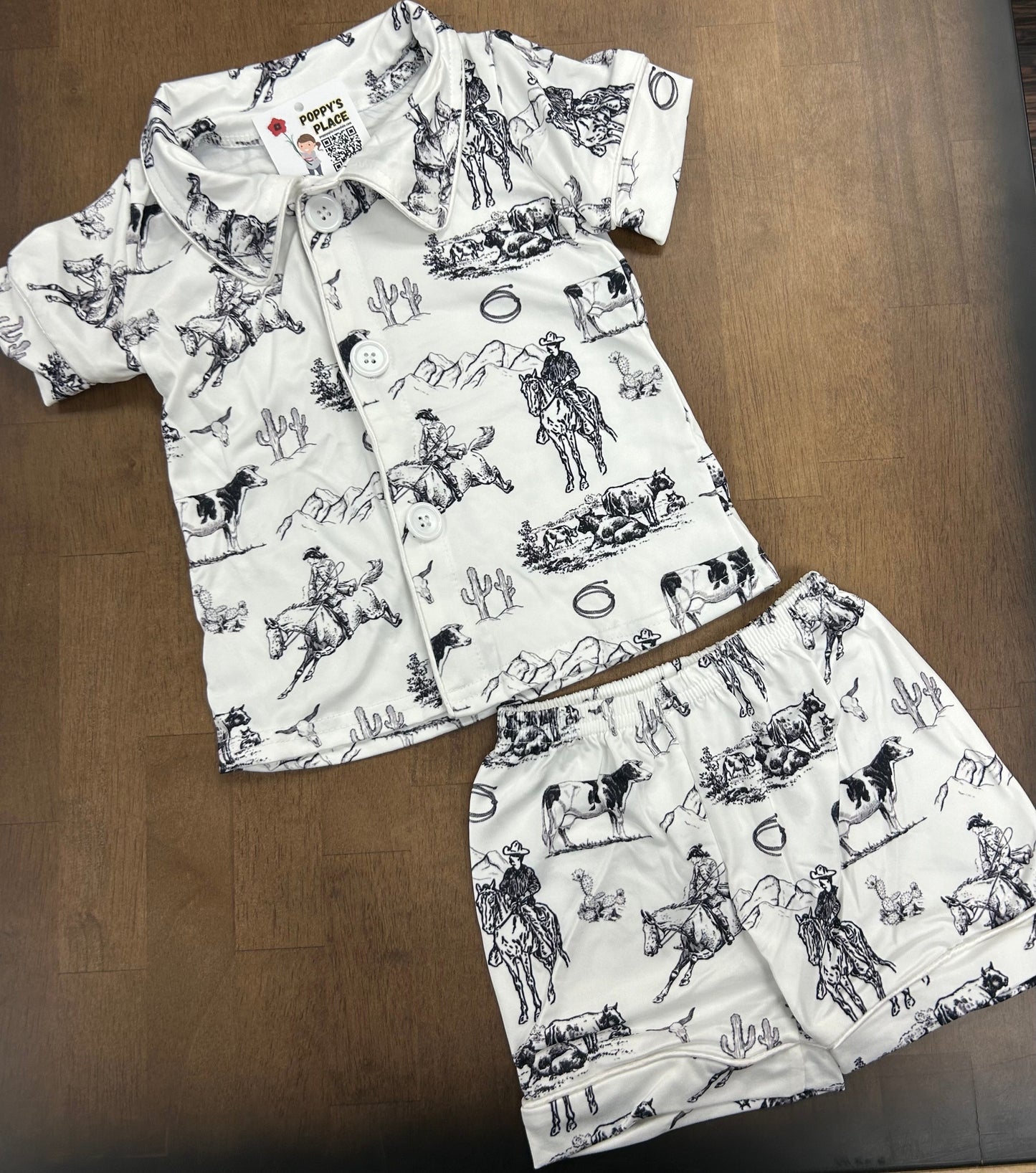 **Pre Order** Classic Cowboy Desert Kids Pj Set