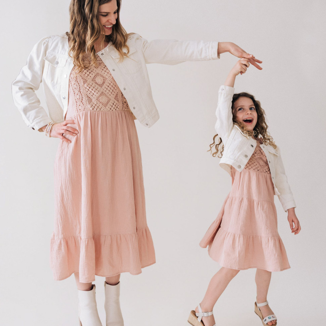 Med, Dusty Rose Mama Dress