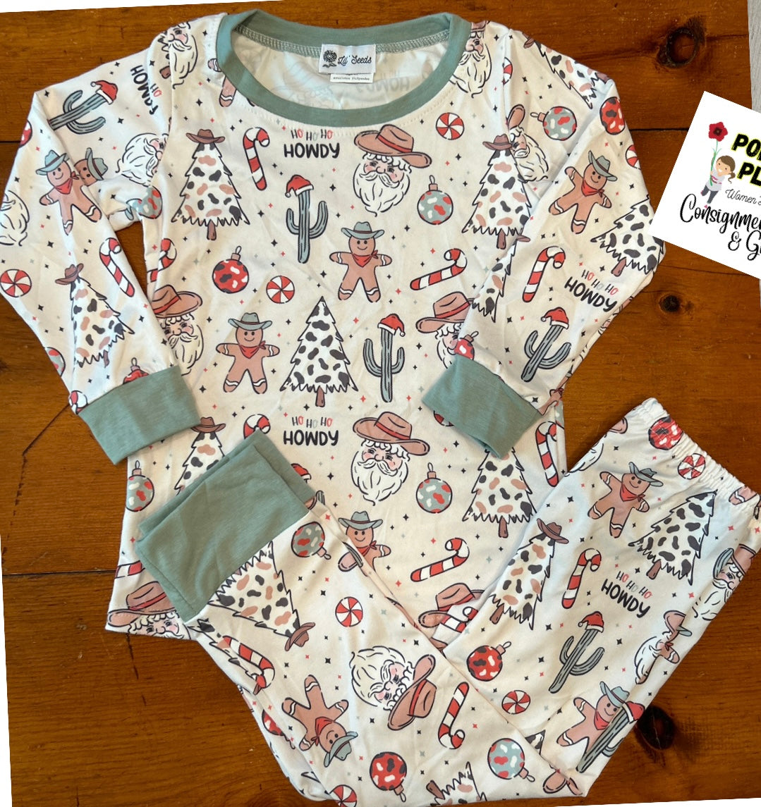 Cowboy Santa Christmas Set (Mint)