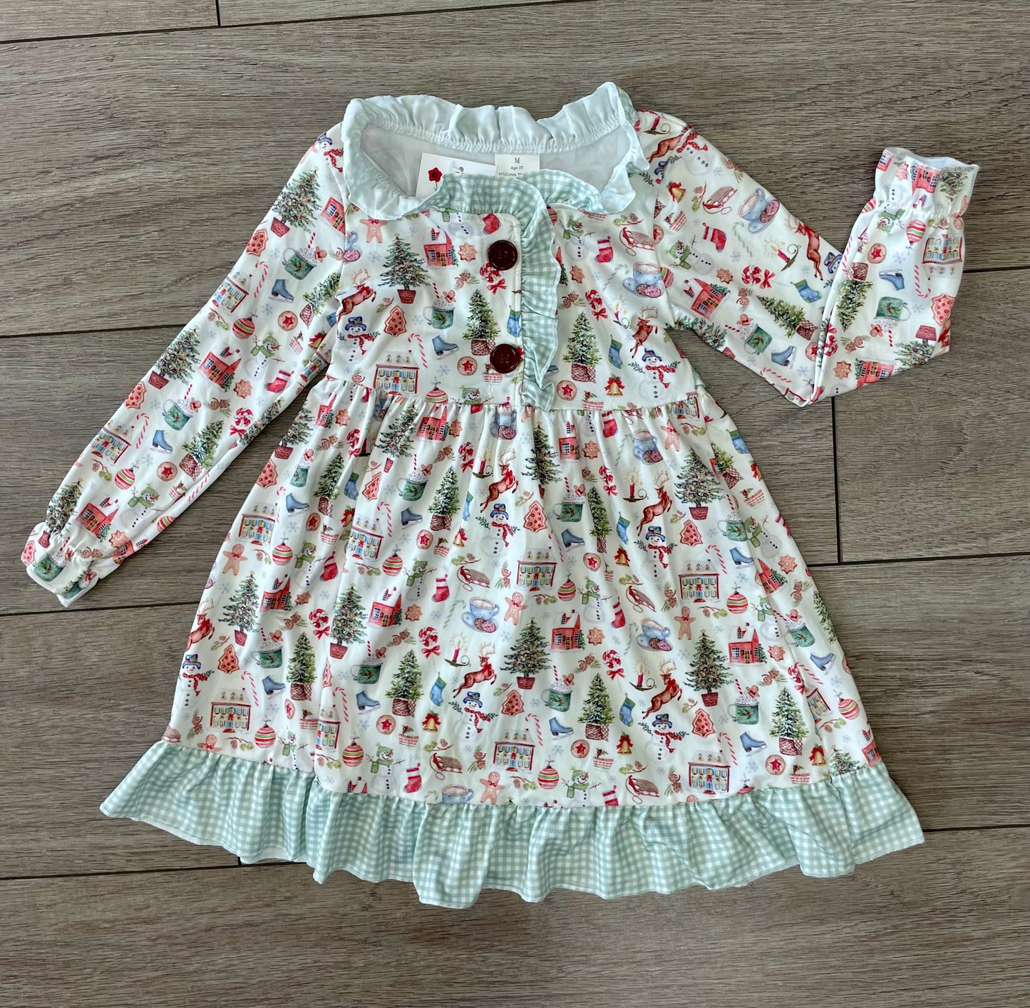 Mint Christmas Dress,Mint Christmas,3t