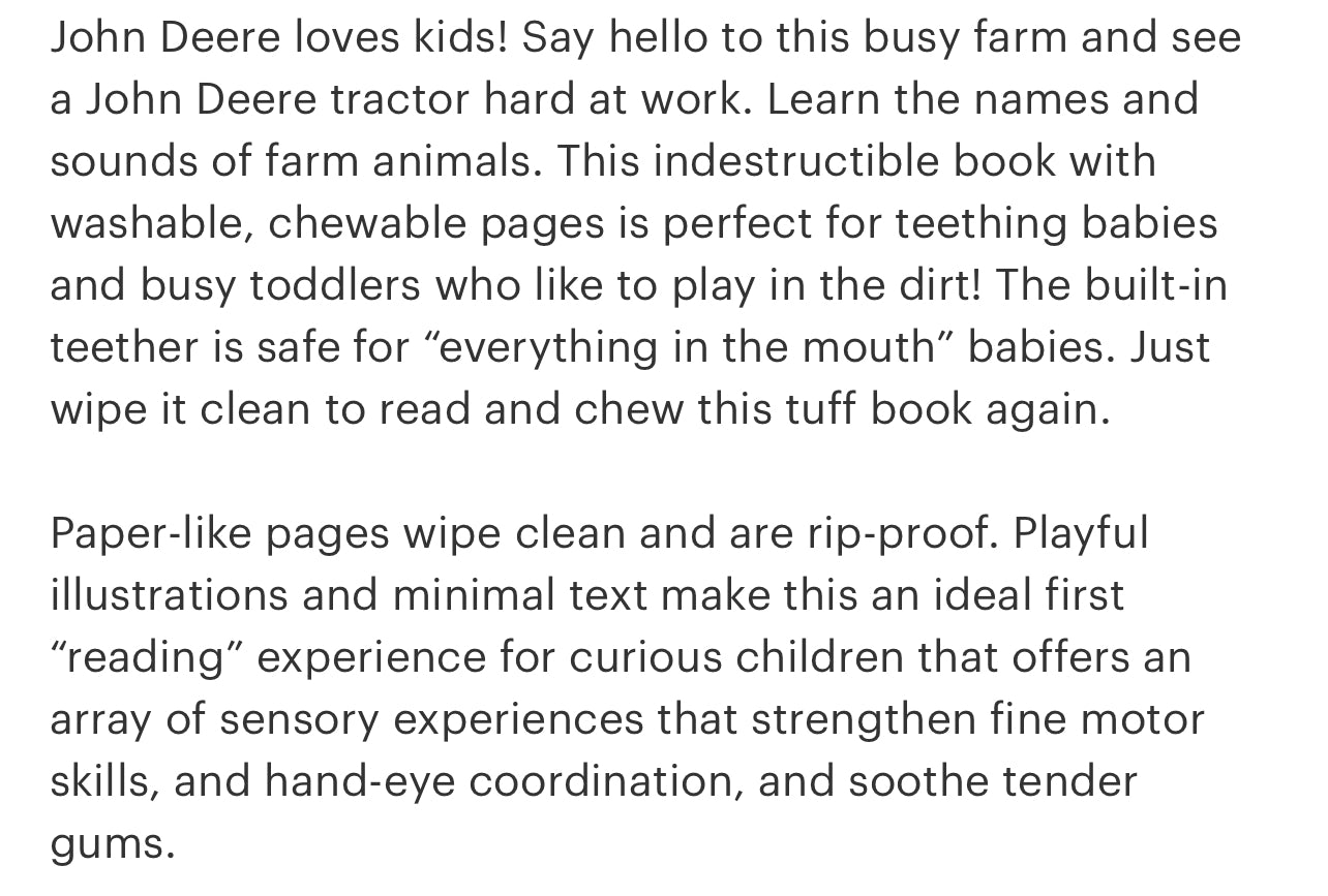 **PRE ORDER** Indestructible- Hello, Farm!