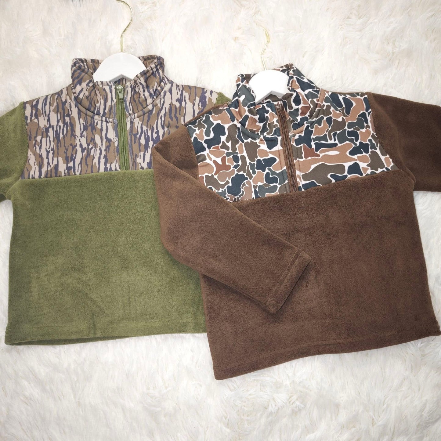 **Pre Order** Camo Half Zip