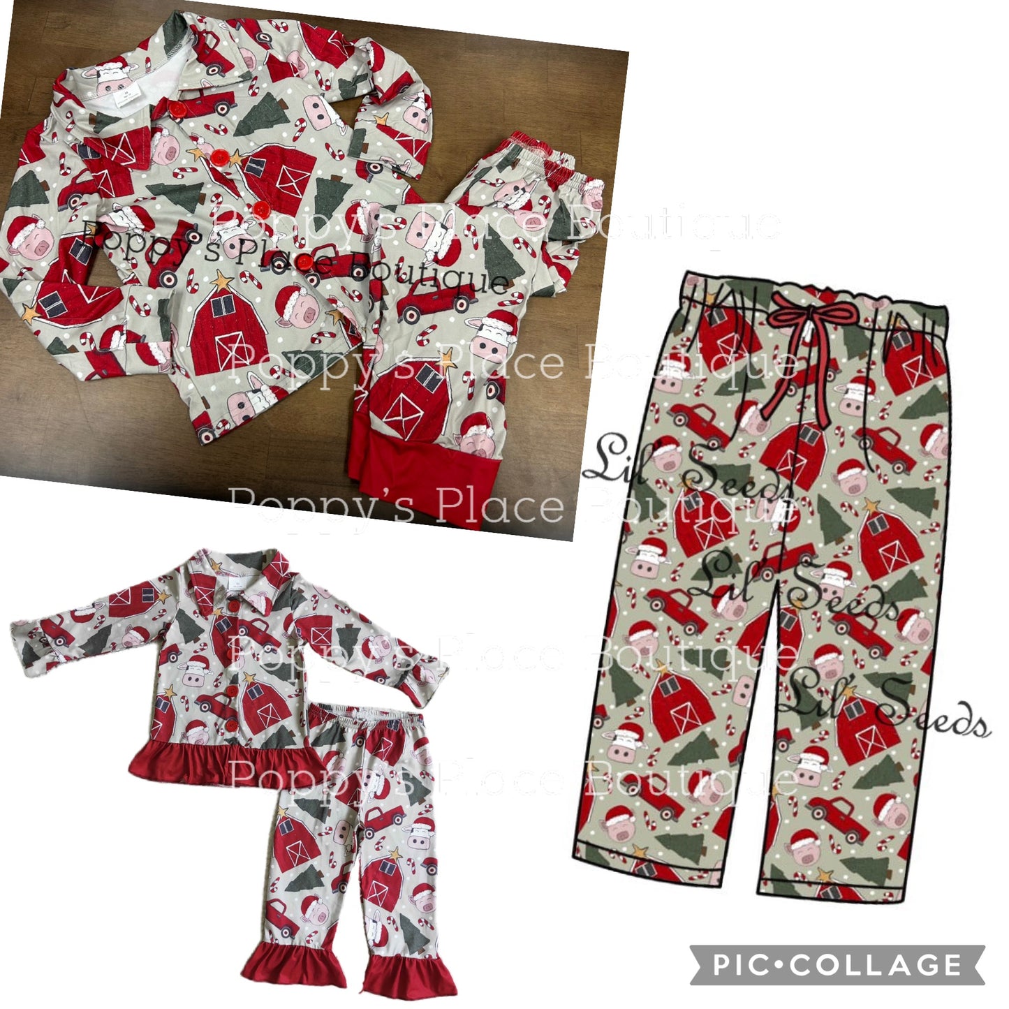 **PRE ORDER** Red Barn Farm Family Matching Pjs