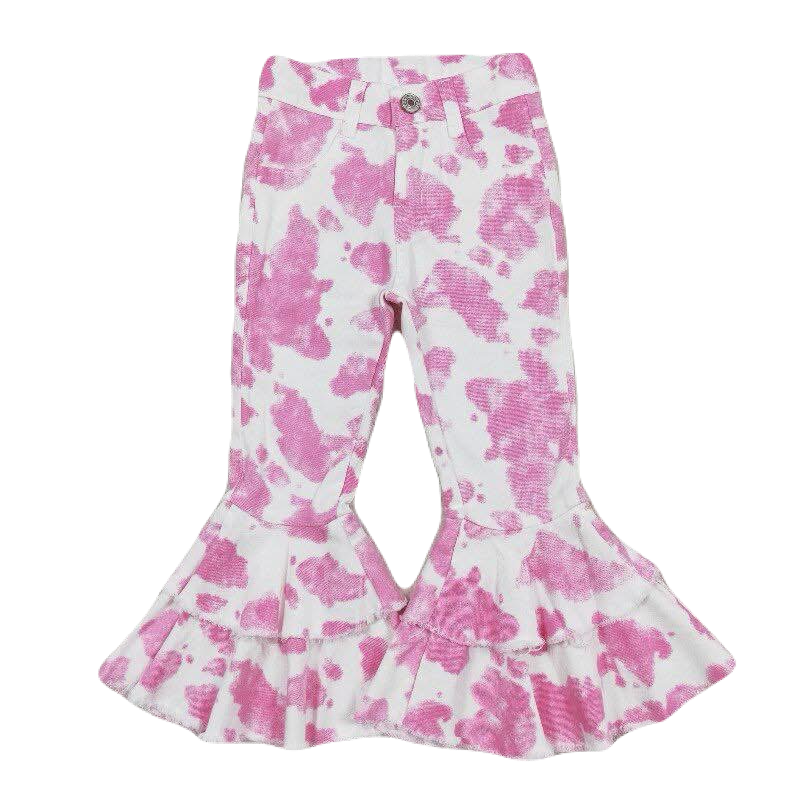 **Pre Order** Strawberry Milk Print Denim Bells