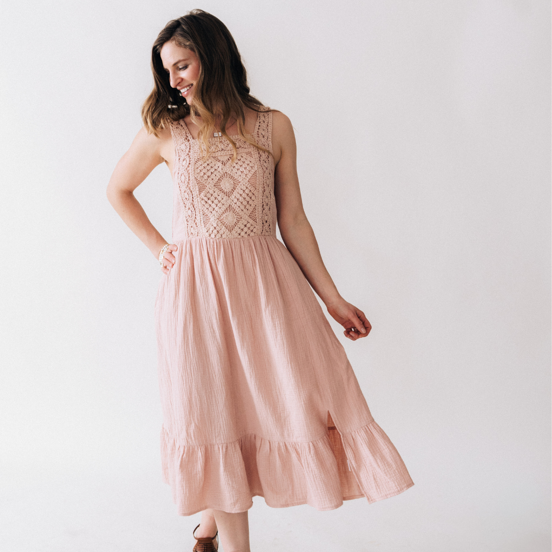 Med, Dusty Rose Mama Dress