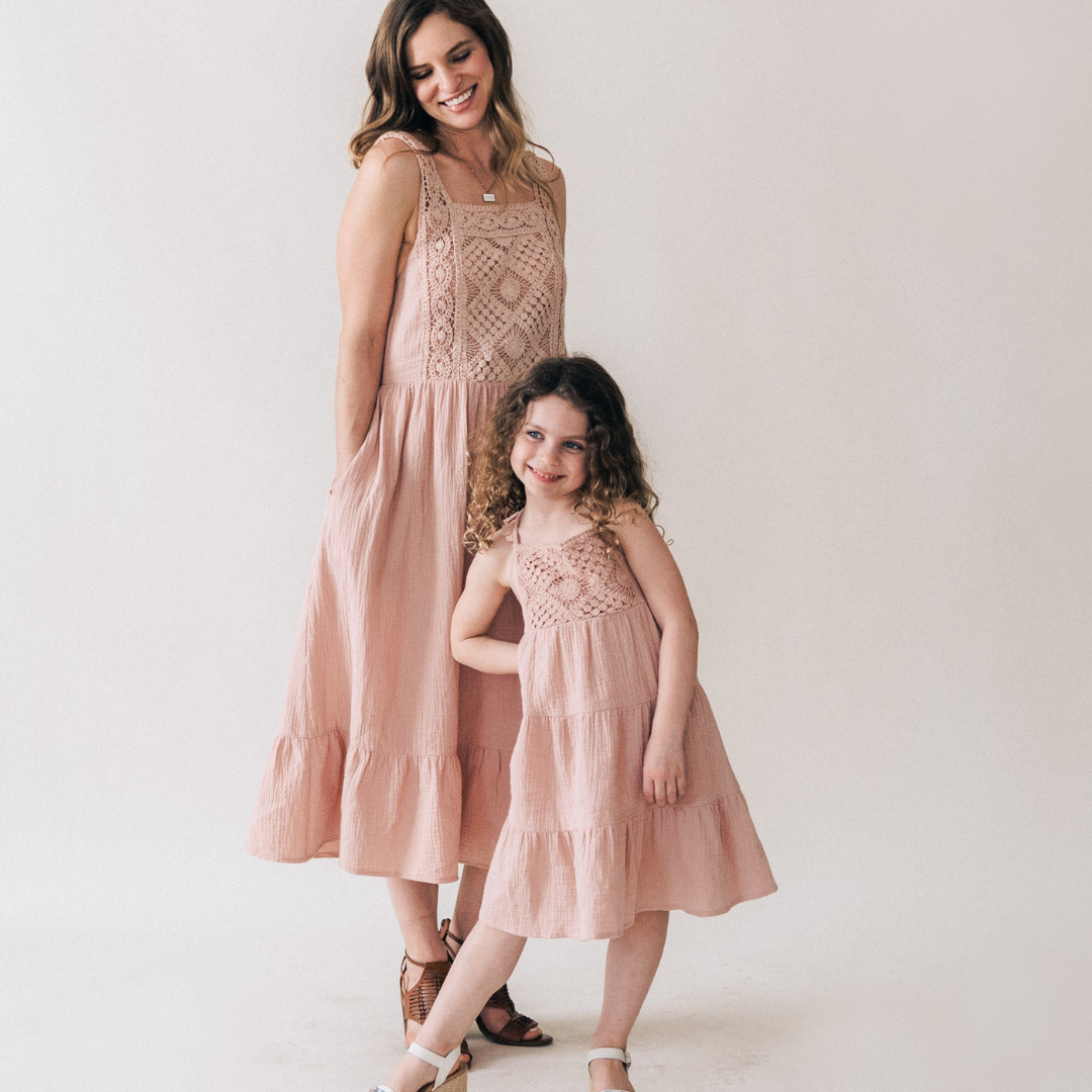 Med, Dusty Rose Mama Dress