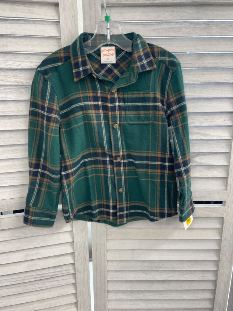 3T, Green Plaid LngSlve