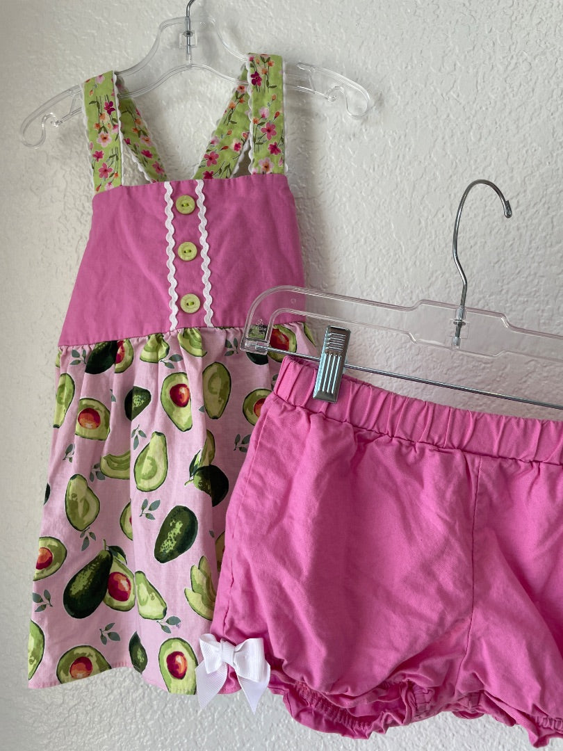 6, ricrac & ruffles 2pc set