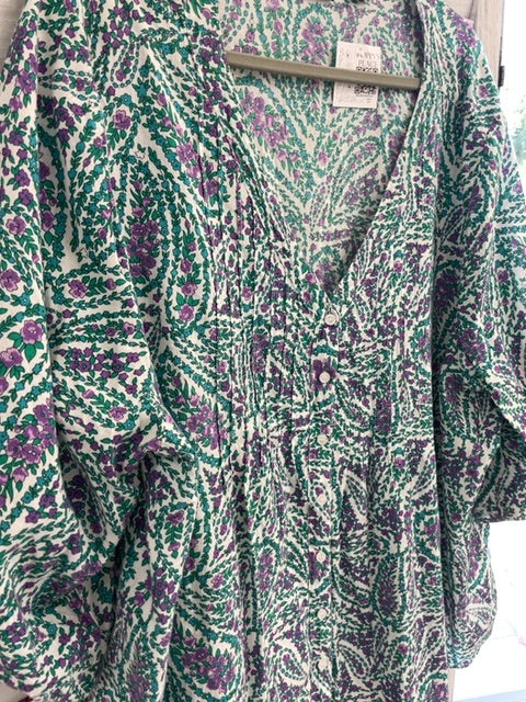 3x, Basic Editions Floral Top