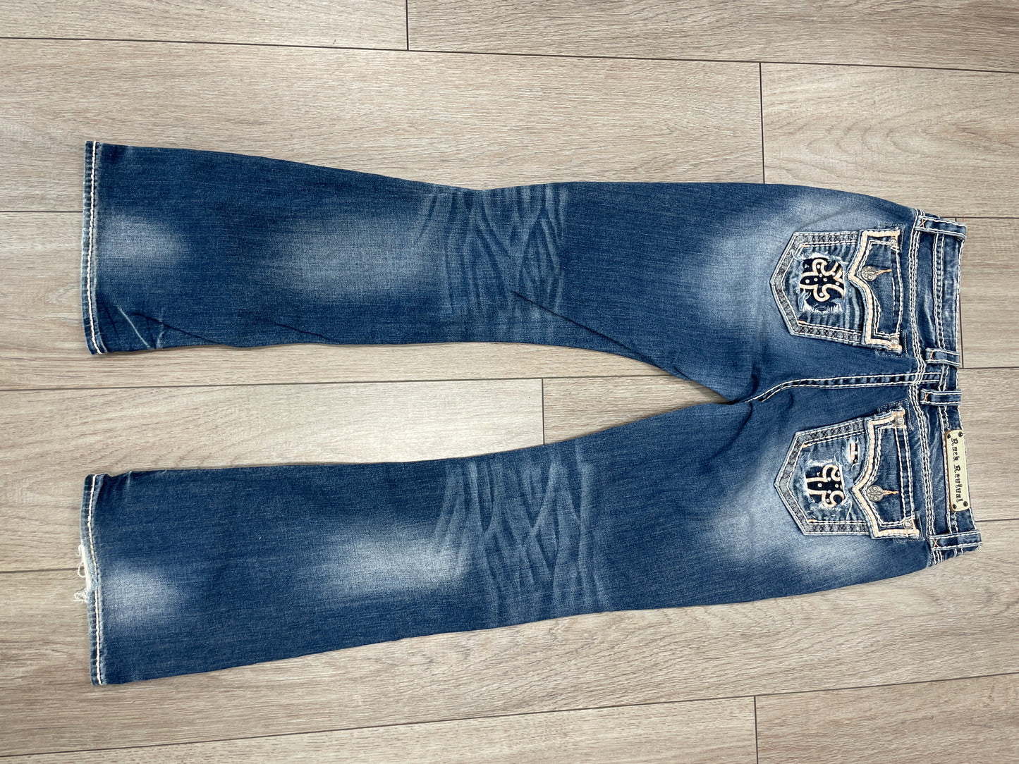rock revival boot cut jeans,light blue,31