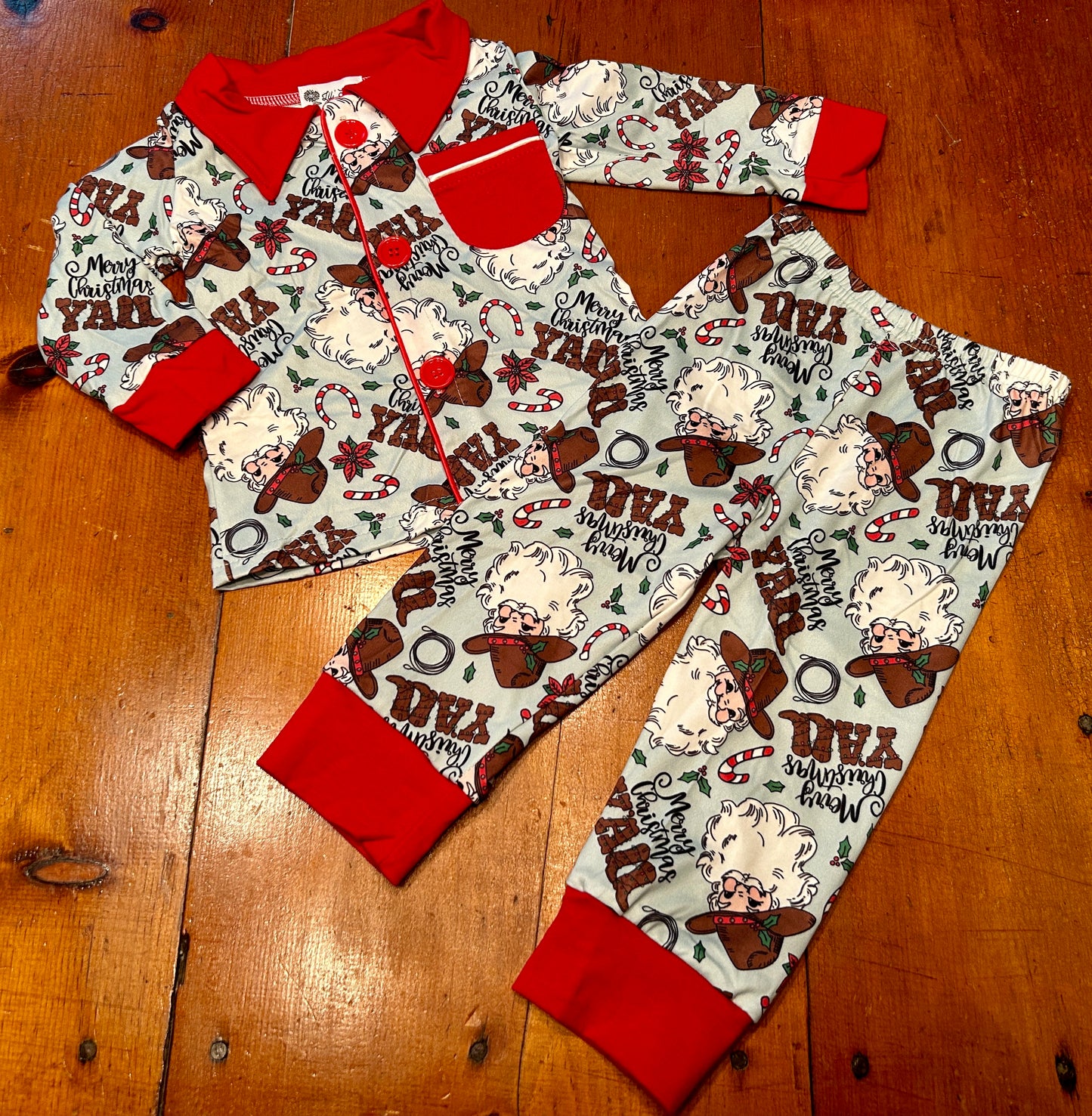 Merry Christmas Yall Collared,MerryChristmasYall,12/18m