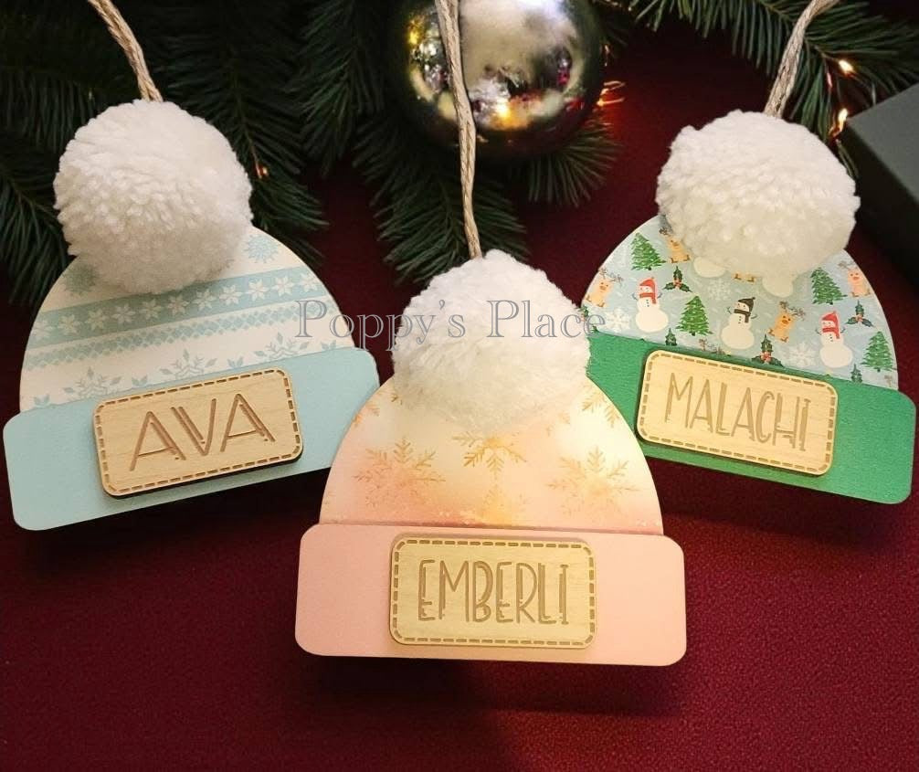Name Beanie Ornaments