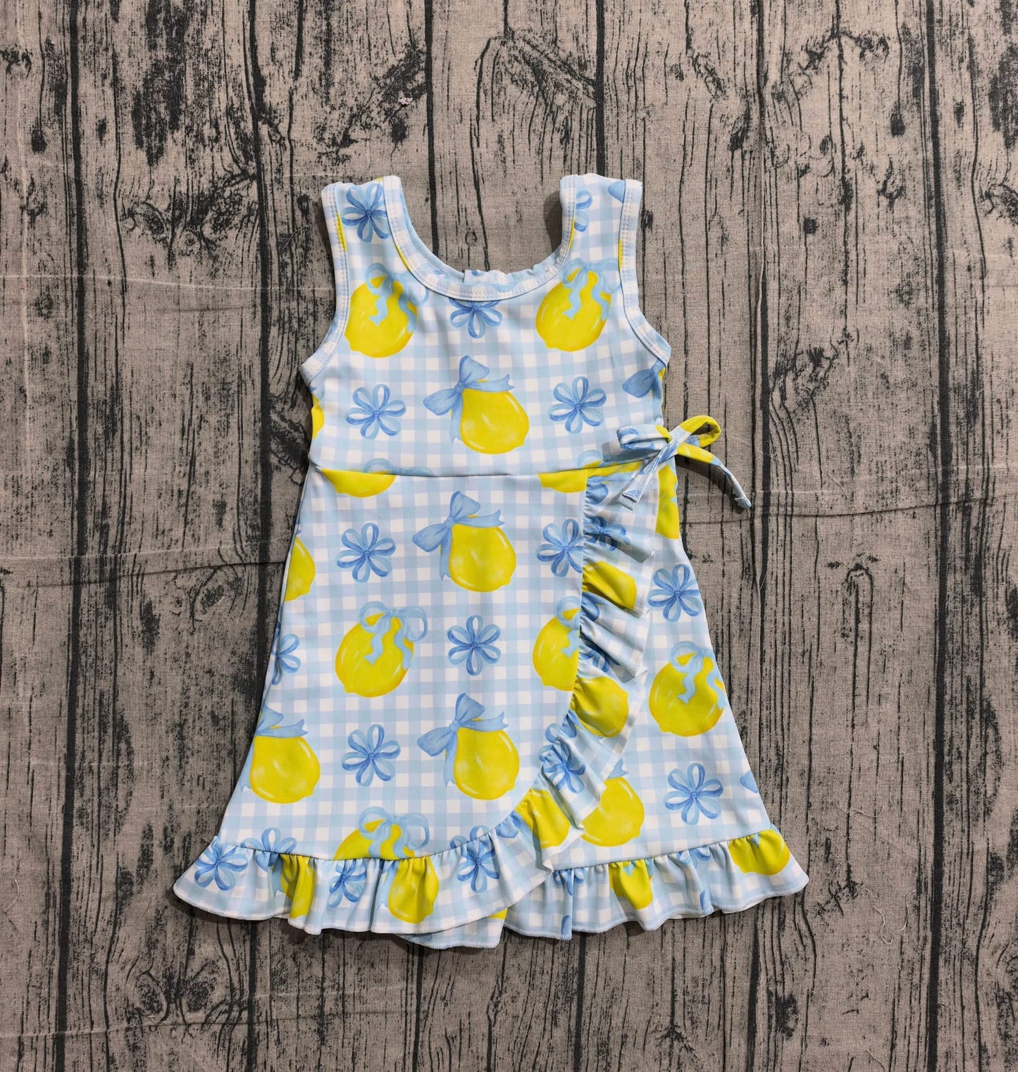 **PRE ORDER** Lemon Gingham Dress