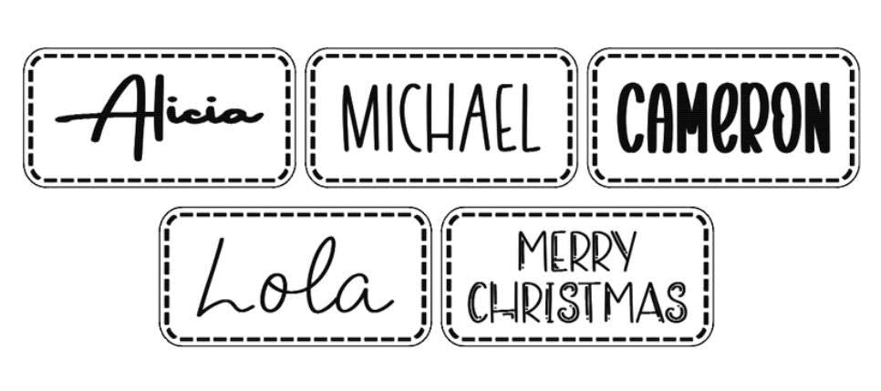 Name Beanie Ornaments