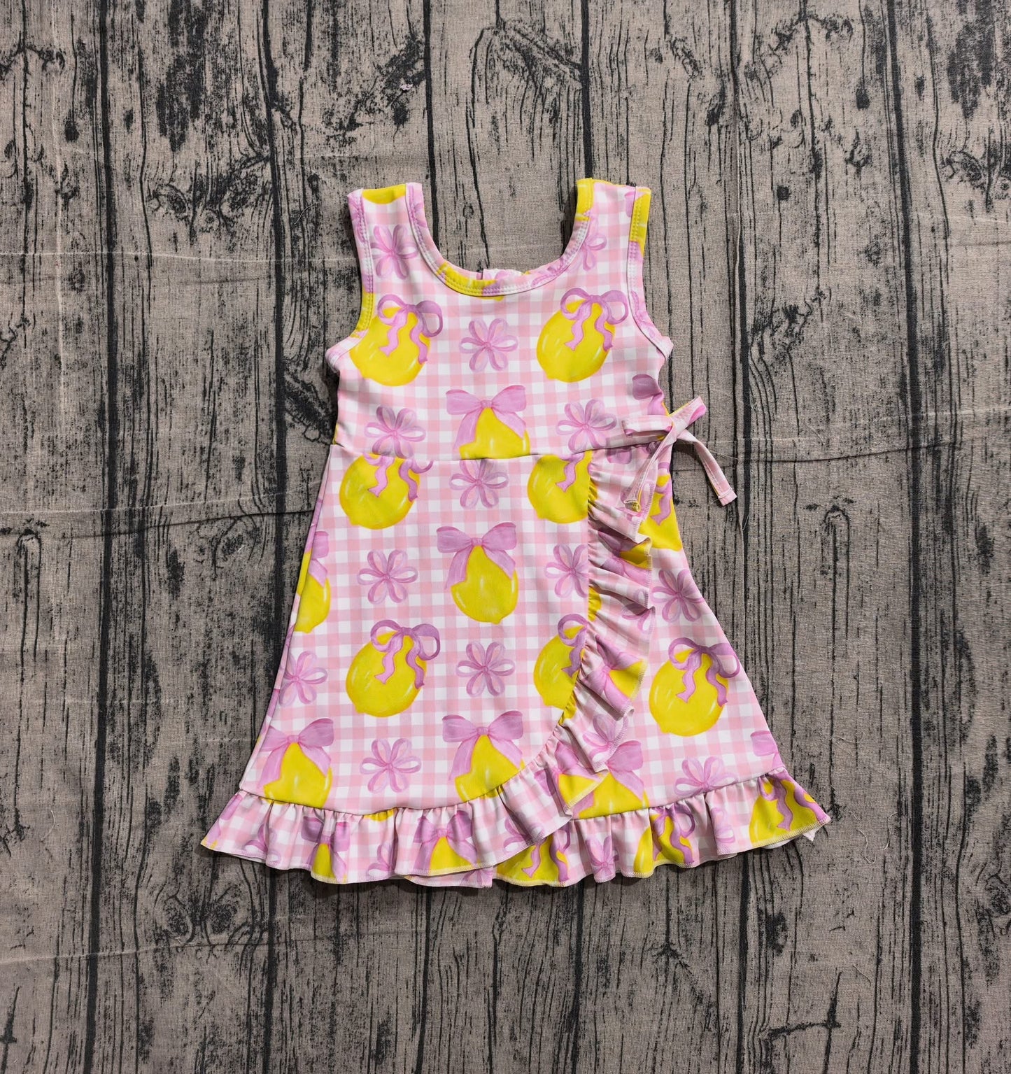 **PRE ORDER** Lemon Gingham Dress