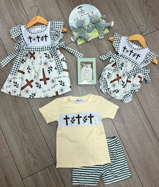 **PRE ORDER** 3 Cross-Sibling Match Sets-Embroidered