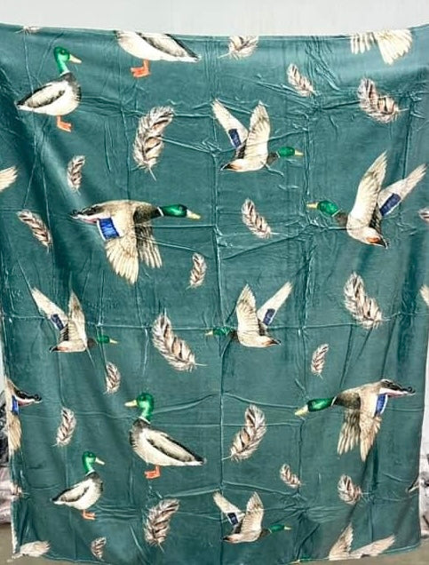Mallard, 50x60” Adult Plush Blanket