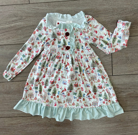 Mint Christmas Dress,Mint Christmas,3t