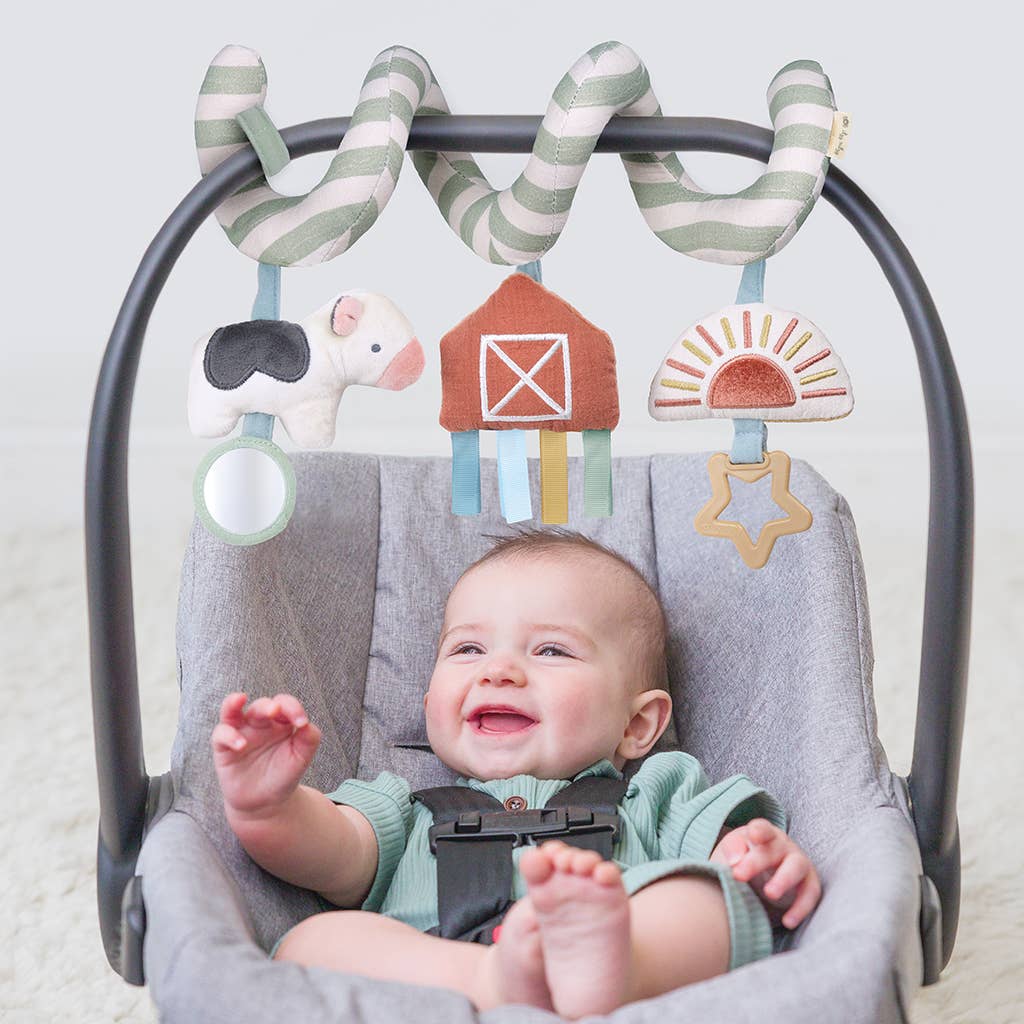 Itzy Bitzy Farm Spiral Car Seat Activity Toy