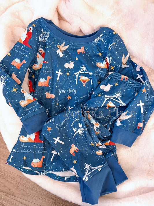 **PRE ORDER** Midnight Blue Nativity Christmas Set