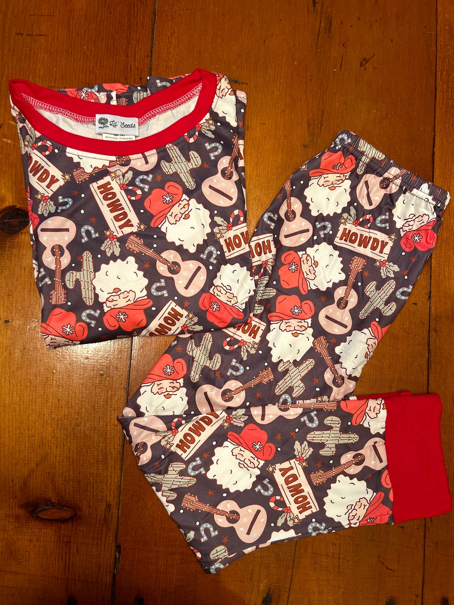 **Pre Order** HOWDY Santa Cactus/Guitar Sibling Match