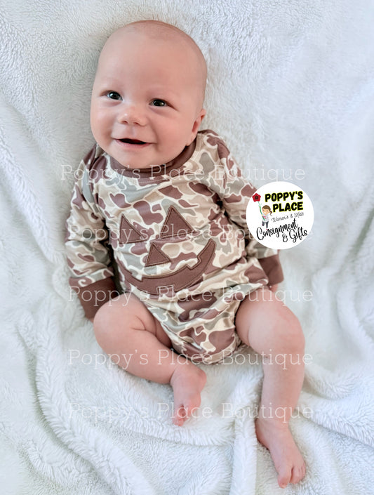**PRE ORDER** Jack-o-lantern Bubble Romper