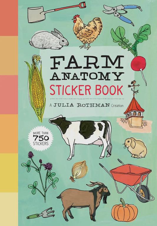 Farm anatomy sticker book