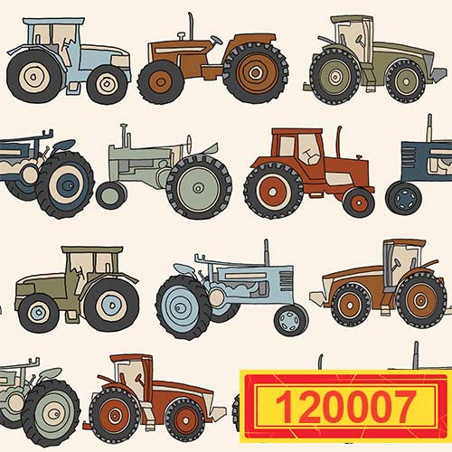 50x60 Custom Plush Blanket Tractors
