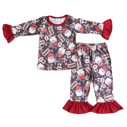 Howdy Guitar Santa, Ruffle Sleeves
