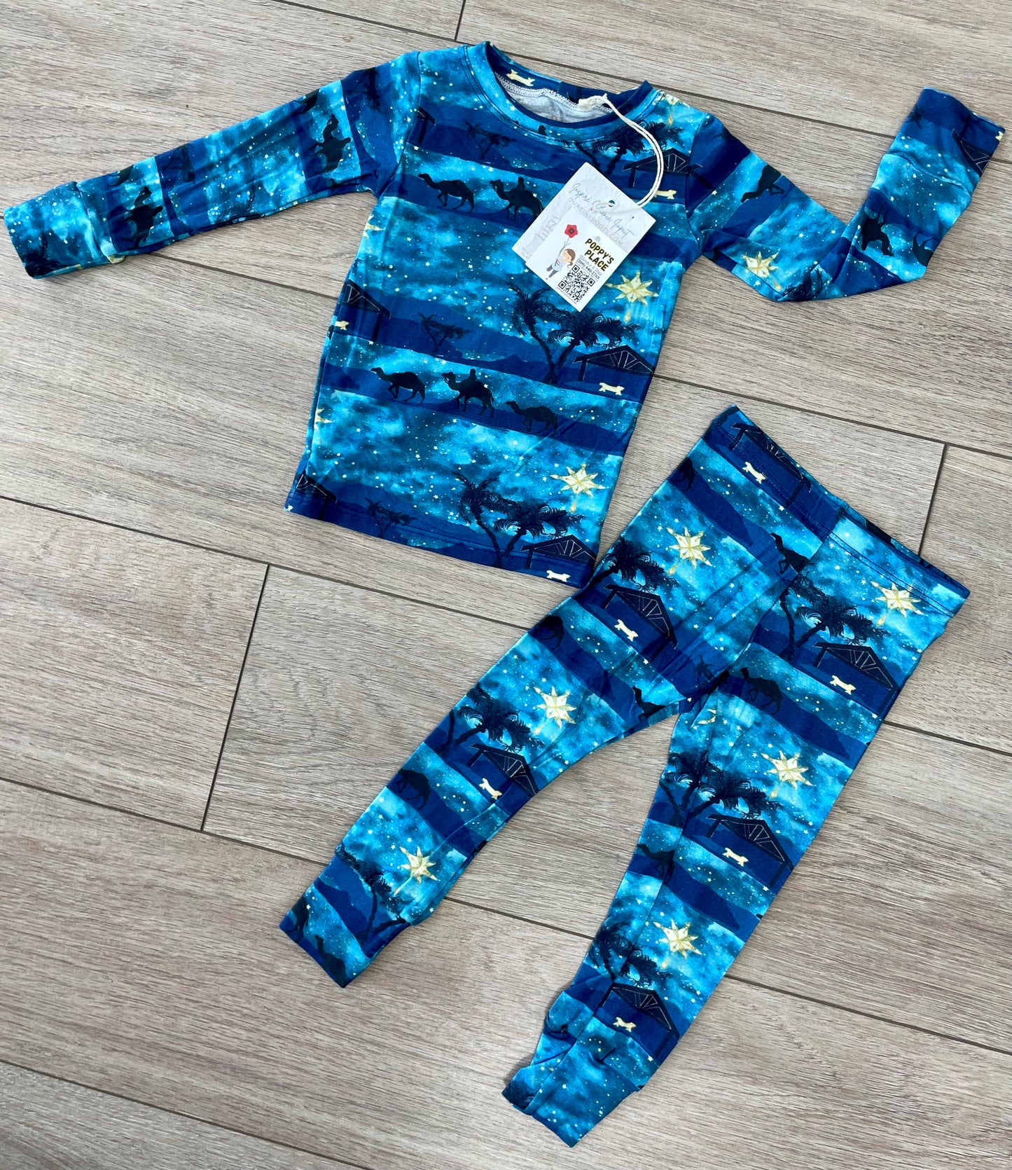 Tiny Roots 2 pc set,BethlehemBlue,18/24m,2 pc