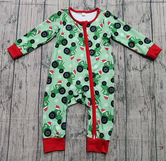 Green Tractor Santa Zippy