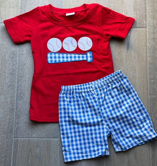 **PRE ORDER** Baseball Trio Appliqué Set