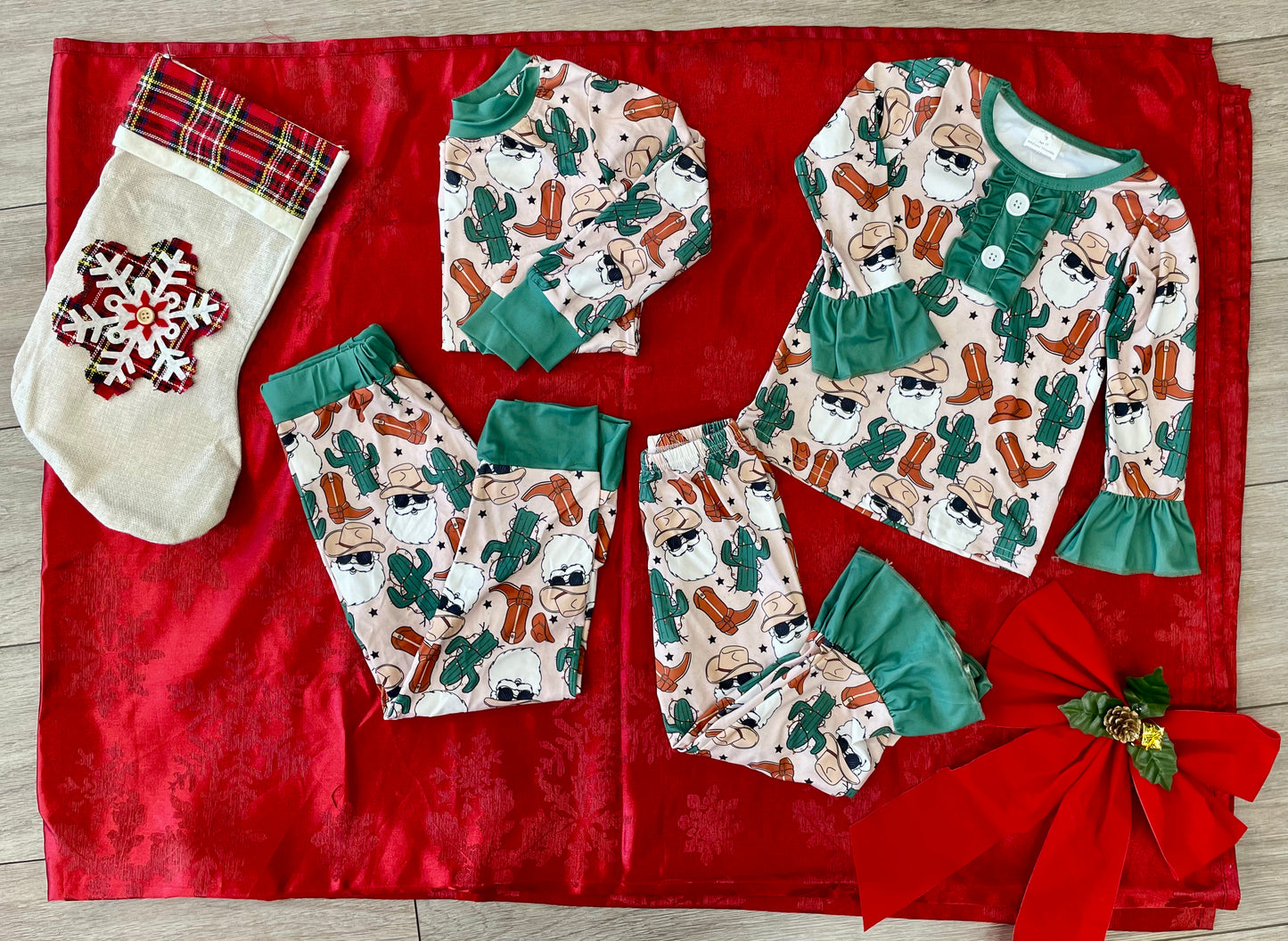 **PRE ORDER** Green Santa Boot Sets