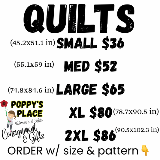 **PRE ORDER**Custom Quilted Blanket