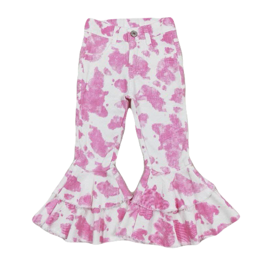 **Pre Order** Strawberry Milk Print Denim Bells