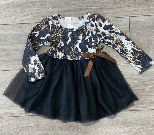 Leopard Dress,Leopard/Blk,12/18m