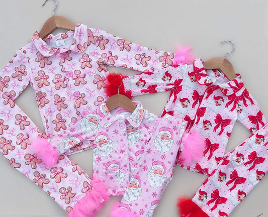 **PRE ORDER** Fuzzy Sleeves Pajamas Set