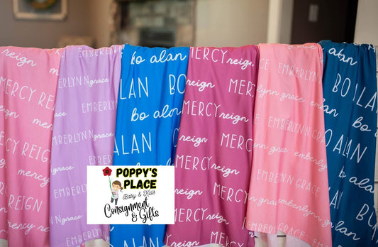 PERSONALIZED Name Swaddle