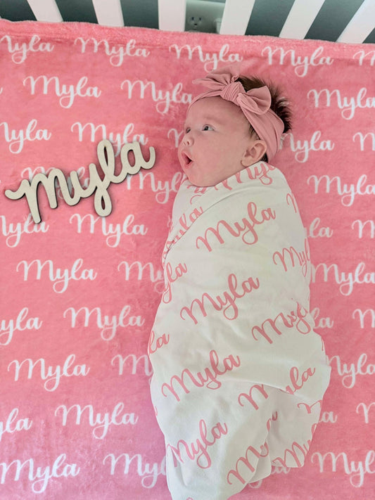 PERSONALIZED Name Plush Blanket