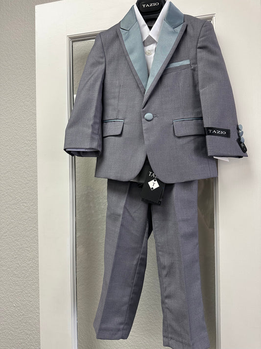TAZO Light Grey/Dusty Blue Suit, 2t NEW