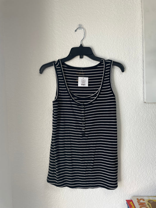 Aglow Maternity Nursing Tank,Striped,Small