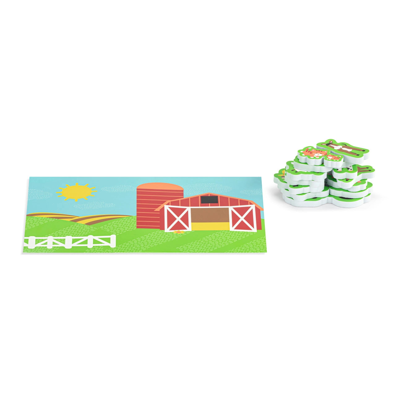 14 pcs, Bath Playset, Farm Friends
