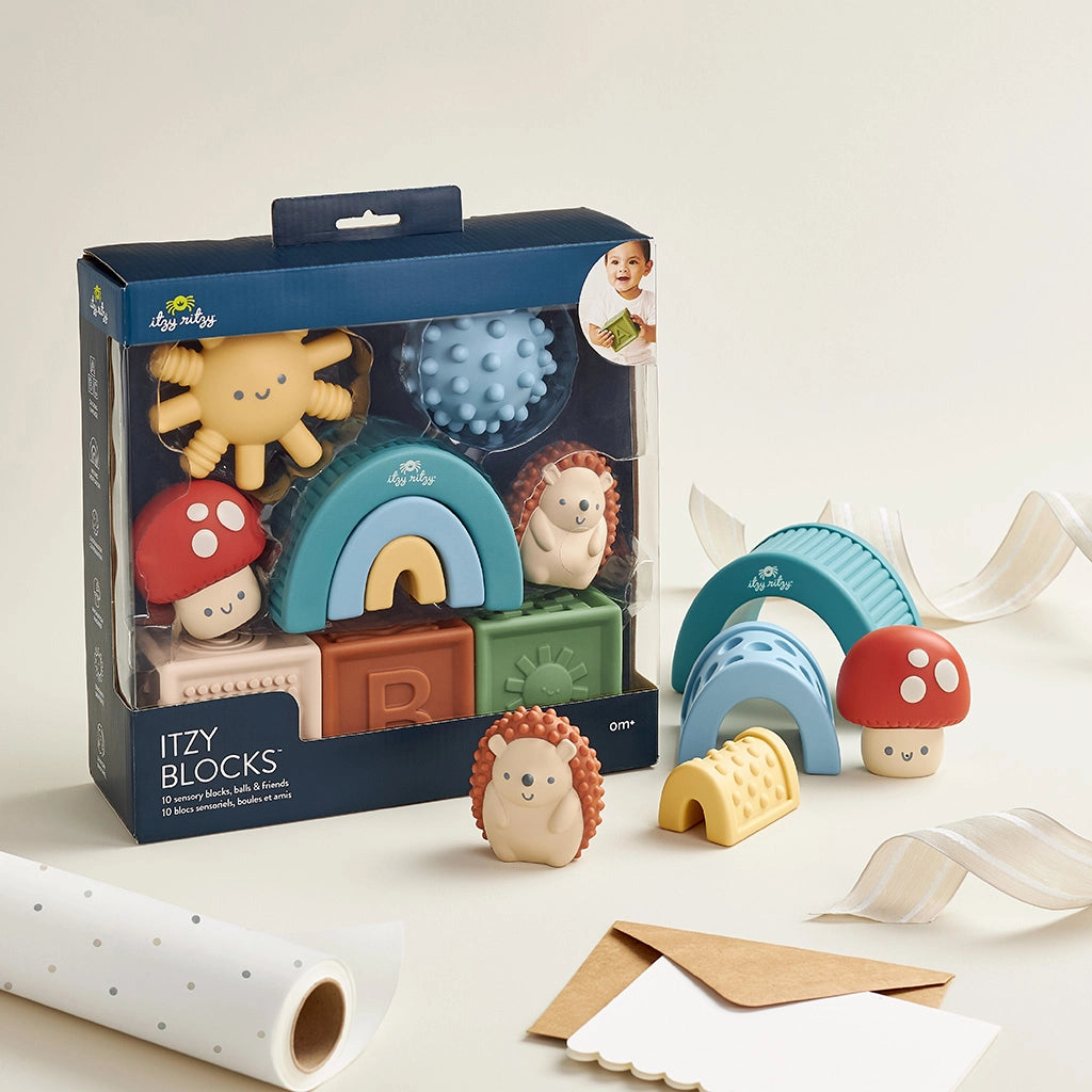 Itzy Ritzy Sensory Blocks,10pc,0m+