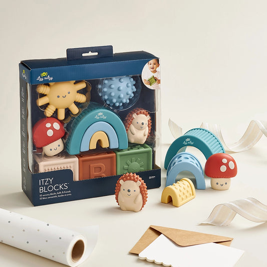 Itzy Ritzy Sensory Blocks,10pc,0m+